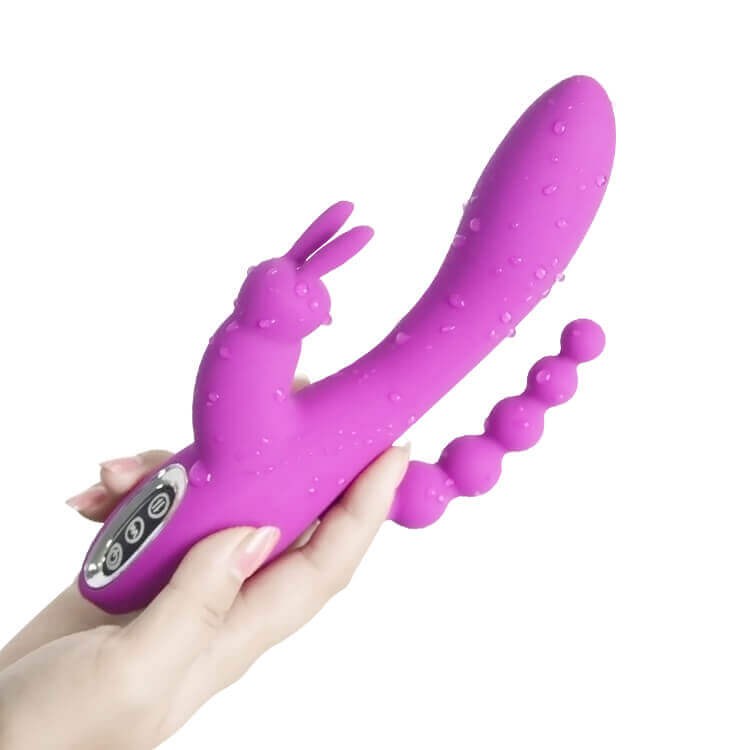 Double Penetration and G-Spot Vibrator - The Pleaser Pro