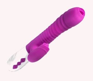 The Pleaser Tongue™ All-in-one Licking and Thrusting Vibrator - The Pleaser Pro