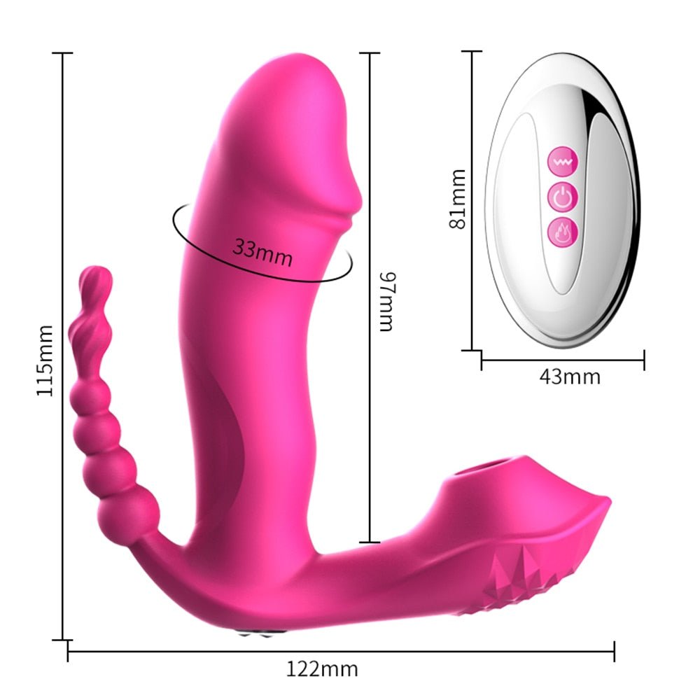 The Pleaser Triple™ - Wearable Anal and Clitoral Vibrator! The Pleaser Pro